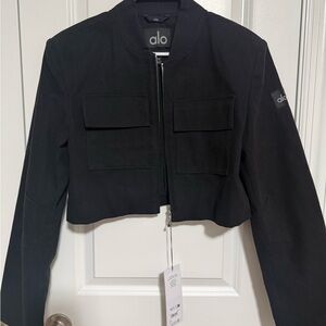 ALO Yoga Women's Black Bomber Jacket

100% Authentic